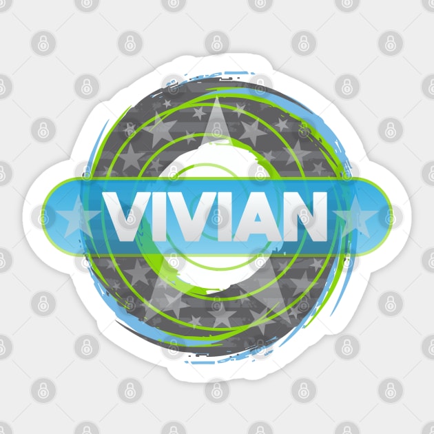 Vivian Mug Sticker by Dale Preston Design